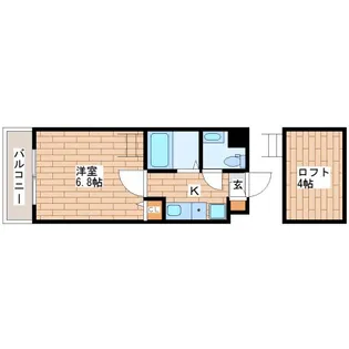 エス・グランデ渋川【3階】の間取り