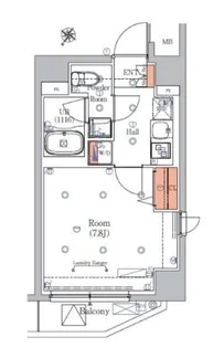 エストゥルースプラス押上【5階】の間取り