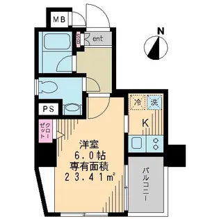 プリマヴェーラ北千住【8階】の間取り