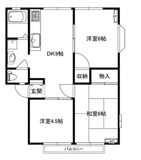 アーバン旭牛久11番館【2階】の間取り