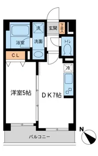 ルクレ初台【2階】の間取り