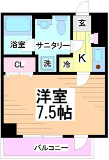 東京都渋谷区幡ヶ谷2【マンション】の間取り