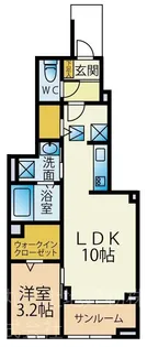 ラメゾン385【1階】の間取り