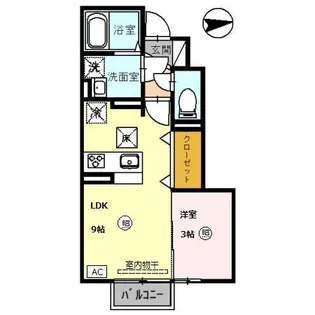 D-ROOM水落町【1階】の間取り