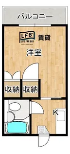 ハイツカトレア【1階】の間取り