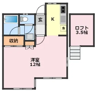 千葉県柏市柏【アパート】の間取り