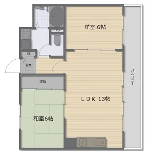 グランドール南栄【3階】の間取り