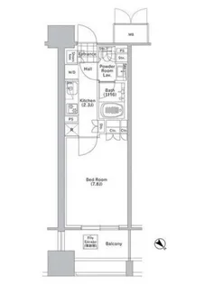 東京都目黒区青葉台4【マンション】の間取り