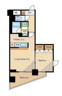 アイビーアネックス杉並【4階】の間取り