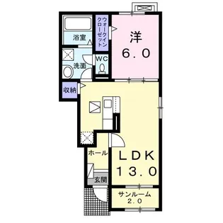 カーサ アリエッタ【1階】の間取り