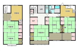 大阪府三島郡島本町広瀬5【一戸建】の間取り