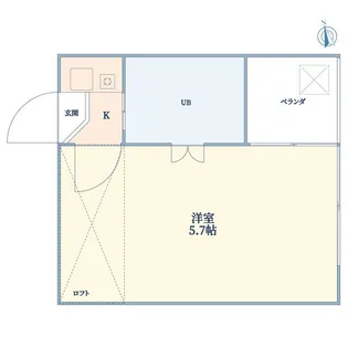 Casa Luna 高津【1階】の間取り