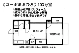 コーポまるひろ【1階】の間取り
