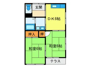 コ-ポ松本【1階】の間取り