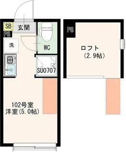 アイオライト【1階】の間取り