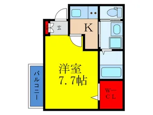 ティースリーカーサモジュカ【1階】の間取り
