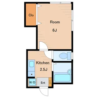 ハピネスハイツ【1階】の間取り