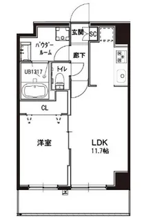 Grazia Kamata【2階】の間取り