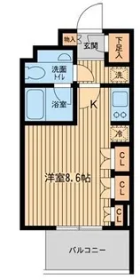 ファインアドレス新御徒町【10階】の間取り