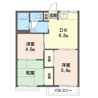 丸山ハイツ【2階】の間取り