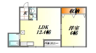 広島県広島市中区猫屋町【マンション】の間取り
