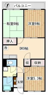 城所マンション【1階】の間取り