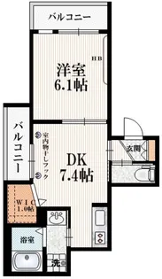 東京都目黒区五本木1【マンション】の間取り