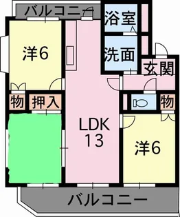 グリュック21【3階】の間取り