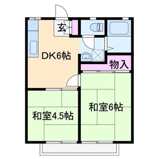 ナガセハイツB【2階】の間取り