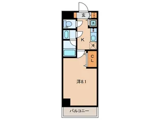 アレージュマン王子【11階】の間取り
