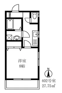 プルミエール清州【4階】の間取り