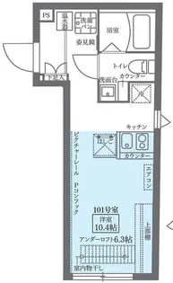 COCOCUBE北千住【1階】の間取り