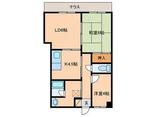 ポレールさかえ【1階】の間取り