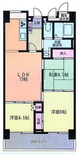 グリーングラス【4階】の間取り