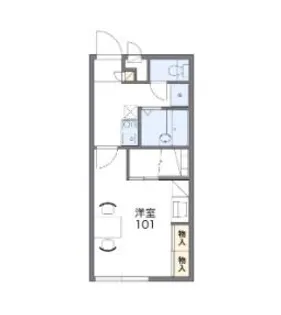 レオパレス新都心ASAKA【1階】の間取り