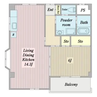 グランディール【4階】の間取り