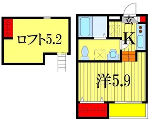 エトワール幕張【1階】の間取り
