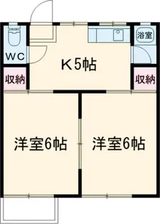 コーポ田中 B【2階】の間取り