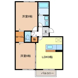 プレミール ボヌール【2階】の間取り