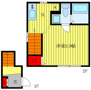 パーク ビューノ【2階】の間取り