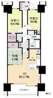 ルネリバーズタワー東大島【17階】の間取り