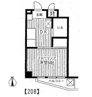 高田馬場リハイム【2階】の間取り