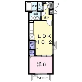 水間テラス【2階】の間取り