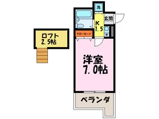 リベラルマンション【4階】の間取り