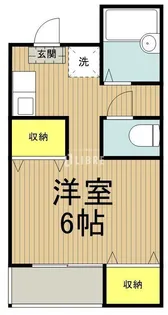 沢登ハイツE【2階】の間取り