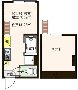フェリス・ソレイユ壱番館【1階】の間取り