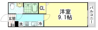 ヒルズ八尾本町【6階】の間取り