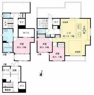 ソレイユ大原の間取り