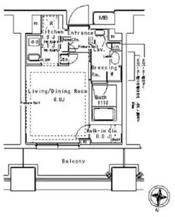 パークアクシス御茶ノ水ステージ【13階】の間取り