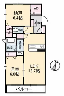 Liberte 西原【1階】の間取り